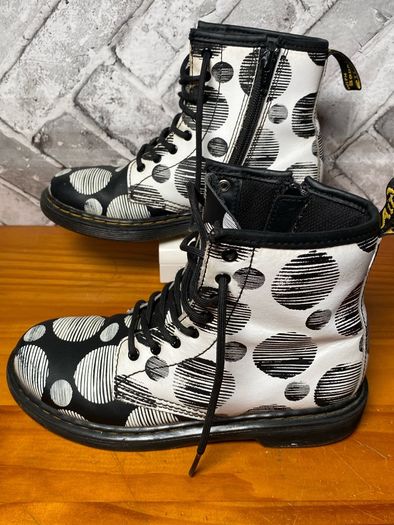 Dr Martens 1460 Girls Polka Dot Boots UK2 EU34
