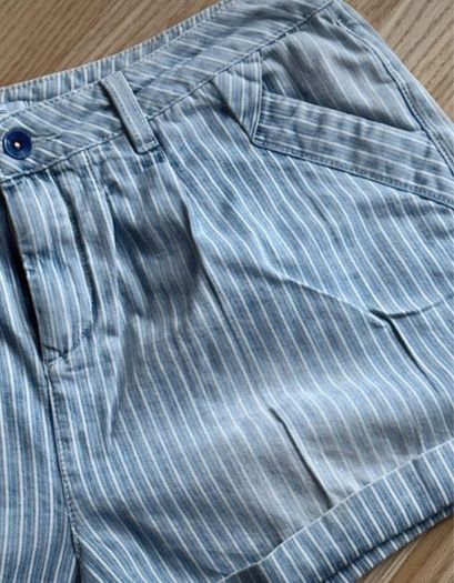 Denim Stripe Shorts - Size 14 / F&F Summer Stylish short shorts