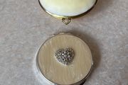 Clamshell Trinket Jewelry Box/Purse  &amp; Roynd Picket compact dual mirror