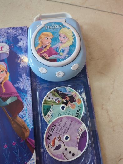 Disney frozen book with magic music player and charms