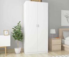 Wardrobe White 90x52x200 cm
