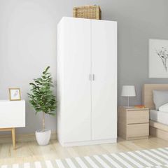 Wardrobe White 90x52x200 cm