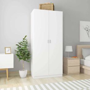 Wardrobe White 90x52x200 cm