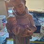 Beautiful Old Large Statue St. Anthony of Padua Holding the Child Jesus. St. Anthony is recognized as the Patron Saint of Lost Things and Desperate Situations, Similar figurines are crafted in Italy or the Valgardena region, Postage Available or collectio Image 3