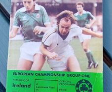 Ireland v England 1978 soccer progra