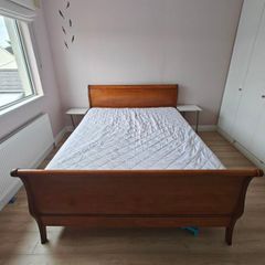 King size solid wood bed