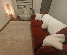 swivel chair and 3 seater sold together or separately