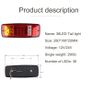 Car Light Assembly Tail Light Rear Lamps Waterproof Brake Stop Reverse Lamp For Trailer Truck Car Caravan Light 12V 24V Image 4