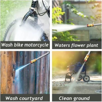 High Pressure Car Washer Gun Sprayer Nozzle Car Cleaning Garden Watering Washer Garden Water Jet 30bar Pressure 156W Power