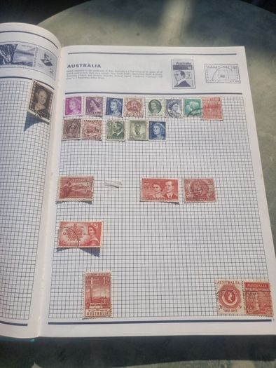 Stanley Gibbons World Collector Stamp Album With Many Stamps Included