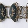 Vintage SIAM STERLING Silver 8 Panel Fan Bracelet L 7" - 20,36g Image 5