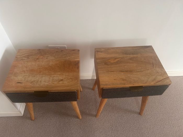 Wooden bedside tables Excellent Condition