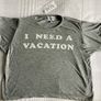 'I Need a Vacation' Logo T-Shirt Top Shop Image 2