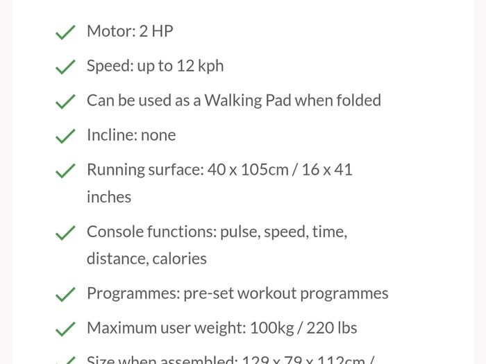 T3 Spacesaver Treadmill