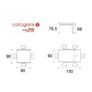 Calligaris "Elasto" glass extendable dining table Image 2