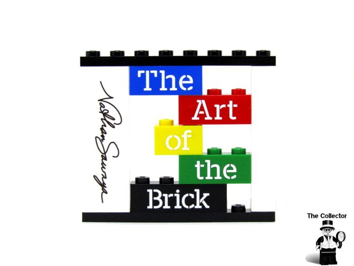 LEGO Rare The Art Of The Brick By Nathan Sawaya Lego Printed Museum Exhibit's Brick Wall From The Museum Exhibit By Nathan Sawaya Exclusive