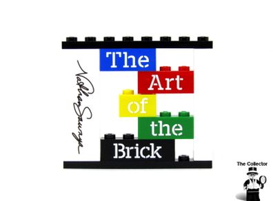 LEGO Rare The Art Of The Brick By Nathan Sawaya Lego Printed Museum Exhibit's Brick Wall From The Museum Exhibit By Nathan Sawaya Exclusive