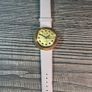 vintage 1970s Cronel "Disco Volante" mechanical watch UFO sunburst gold dial Image 9