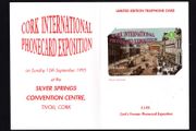 1995 Ireland 5 unit Cork International Phonecard Exposition, 10th September 1995 BT Telecom (Landis &amp; Gyr (Optical) Phonecard in linked wallet