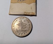Silver shilling South Africa 1958