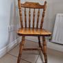 4 x Vintage  Pine Kitchen Chairs Image 2