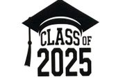 Class of 2025 Iron on Decal.