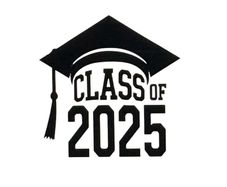 Class of 2025 Iron on Decal.