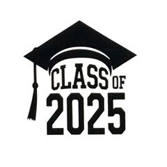 Class of 2025 Iron on Decal.