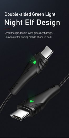 MCDODO 2M 60W/3A Laptop/Mobile/Tablet PD/QC 4.0 Fast Charger & Data Sync Type-C Male/Male Zinc Alloy & Nylon Braided Cable (Brand New/Warranty)
