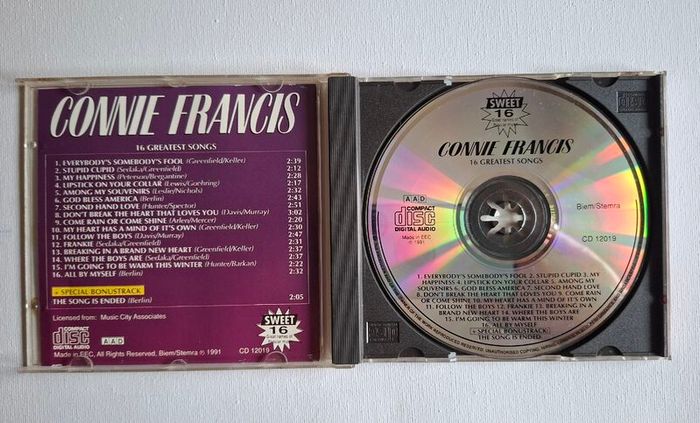 Connie Francis 16 Greatest Hits