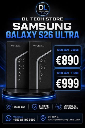 samsung Galaxy S26 Ultra 256Gb unlocked irish