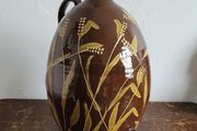 Mid century signed Slipware cider flagon