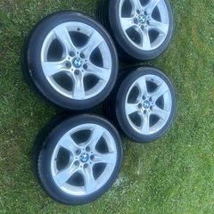 BMW 17" alloys with Goodyear eagle F1 tyres