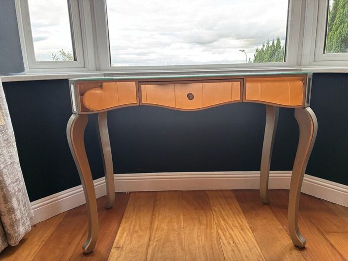 Queen Ann mirrored console table