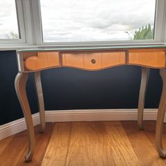 Queen Ann mirrored console table