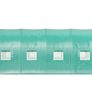 Large Walk-In Polytunnel Greenhouse 15ft x 7ft x 7ft  Galvanised Steel Frame, 8 Windows & 2 Zipped Doors Green Image 4