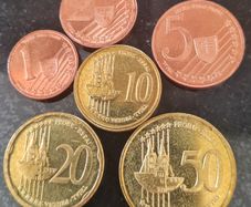 Slovakia 1,2,5,10,20 & 50 Cent Prototype, Probe, Essai coin's (6 coin Lot)