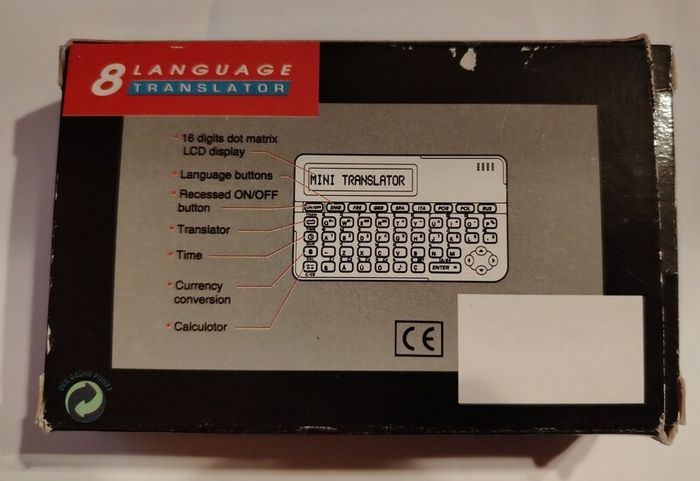 vintage Mini 8-Language Electronic Translator