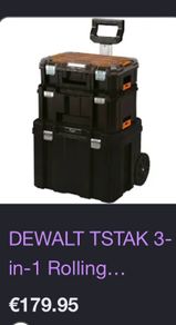 Dewalt t stak trolley set