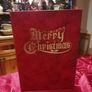 Vintage Christmas Wood Book Music Box Image 2