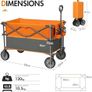 PORTAL XL Deeper Festival Trolley on Wheels 228L Larger Capacity Folding Camping Garden Beach Trolley Image 2