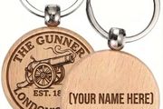The Gunners Personalised Champions 25/26 Keyring