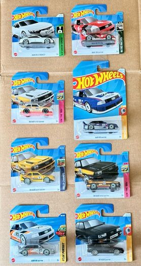 Hot wheels collection of 8 Audi cars