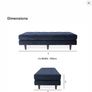 Corner sofa & ottoman Image 6