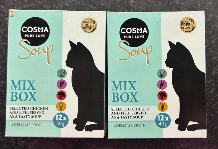Cosma Soup Mix Box 24 x 40g  - cat wet food