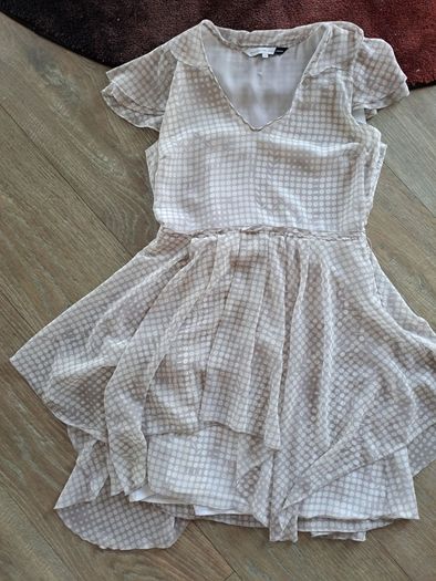 Jonathan Saunders grey dot Designer dress uk12