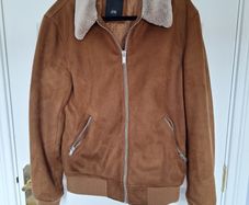 River Island mens faux suede jacket