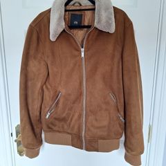 River Island mens faux suede jacket