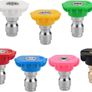 7 Pcs Pressure Washer Spray Nozzle Tips, Quick Release Pressure Nozzle Tips 1/4 Inch, Multiple Degrees Connection Pressure Washer Tips for Car Garden Cleaning Image 2
