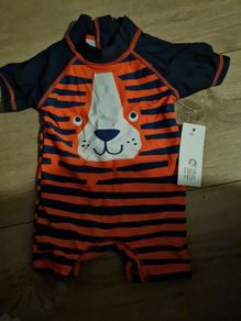 baby swimsuit romper bnwt